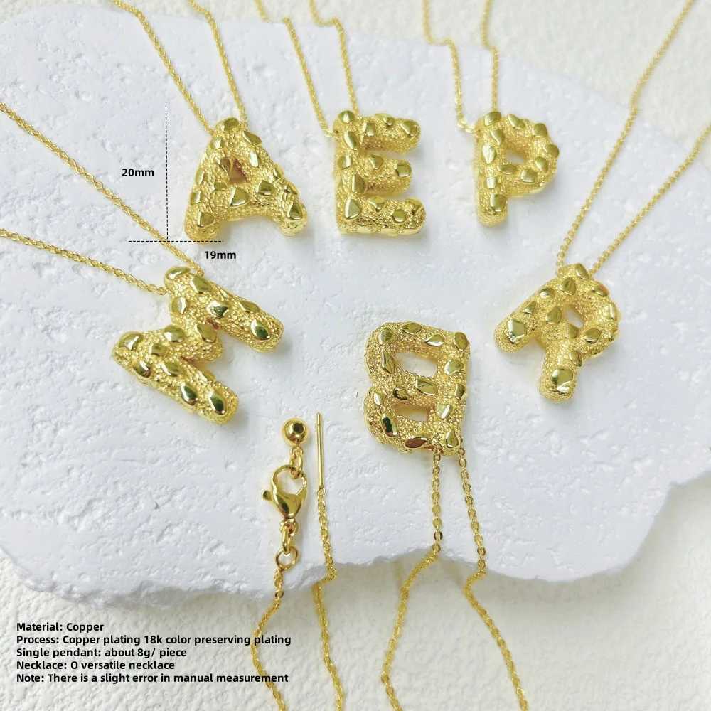 European and American personality trends exaggerated irregular A-Z26 letter pendant for necklace bracelet accessories material XJ250604