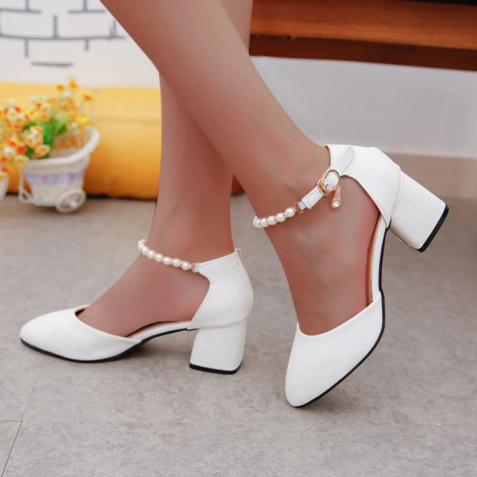 Dress Shoes For Women High Heels WomenS Sandals Fashion Casual Laceup Toeknob Wide Width Wedges Tacones 250605