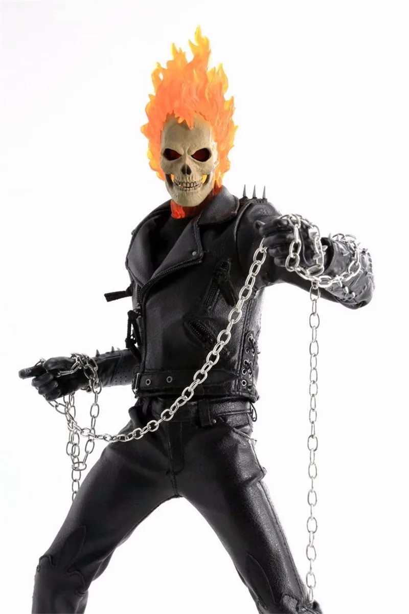 Ghost the Rider 23cm BJD Figure Model Toys with PVC ClothXJ250605