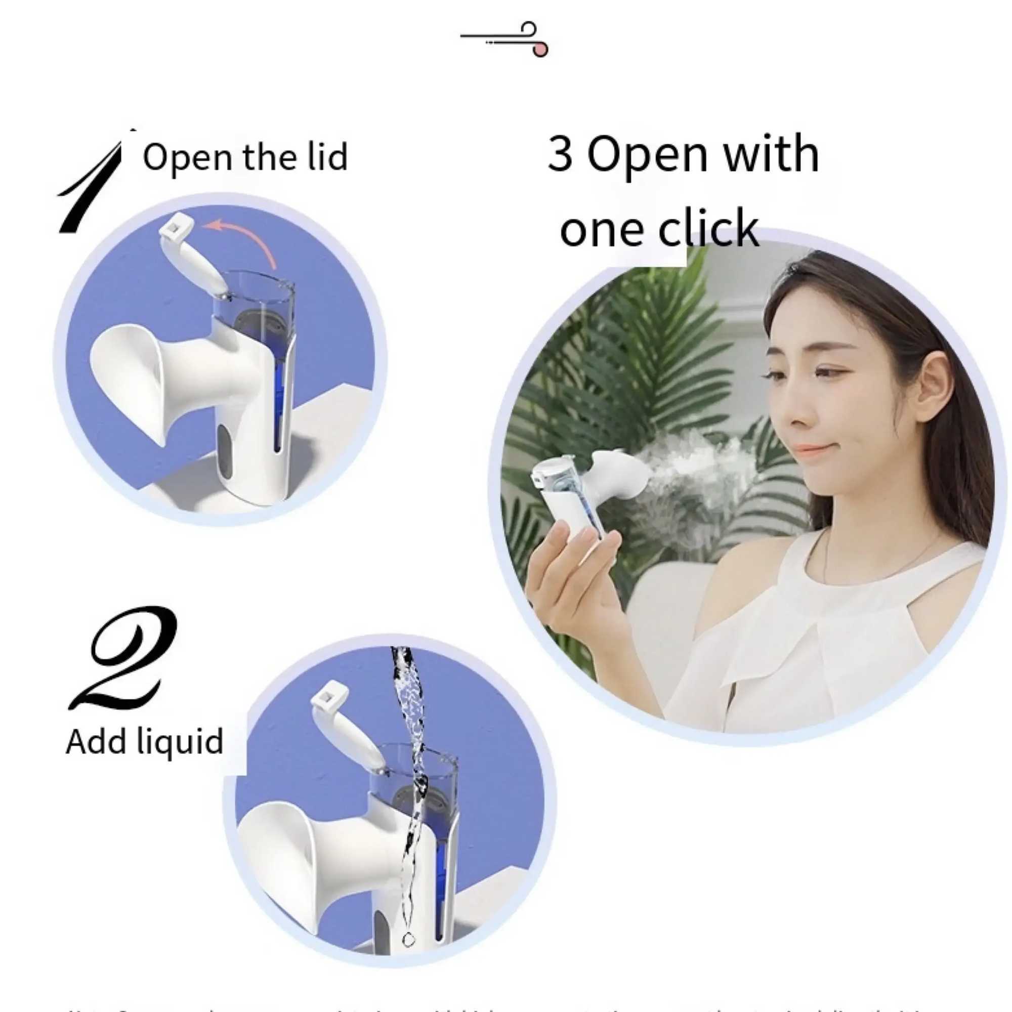 New Nano Sprayer Hot Cold Eye Facial Vaporizer Mini Portable 15ML Face Steamer for Eyes Warm Care Facial Cool Moisture XJ250607