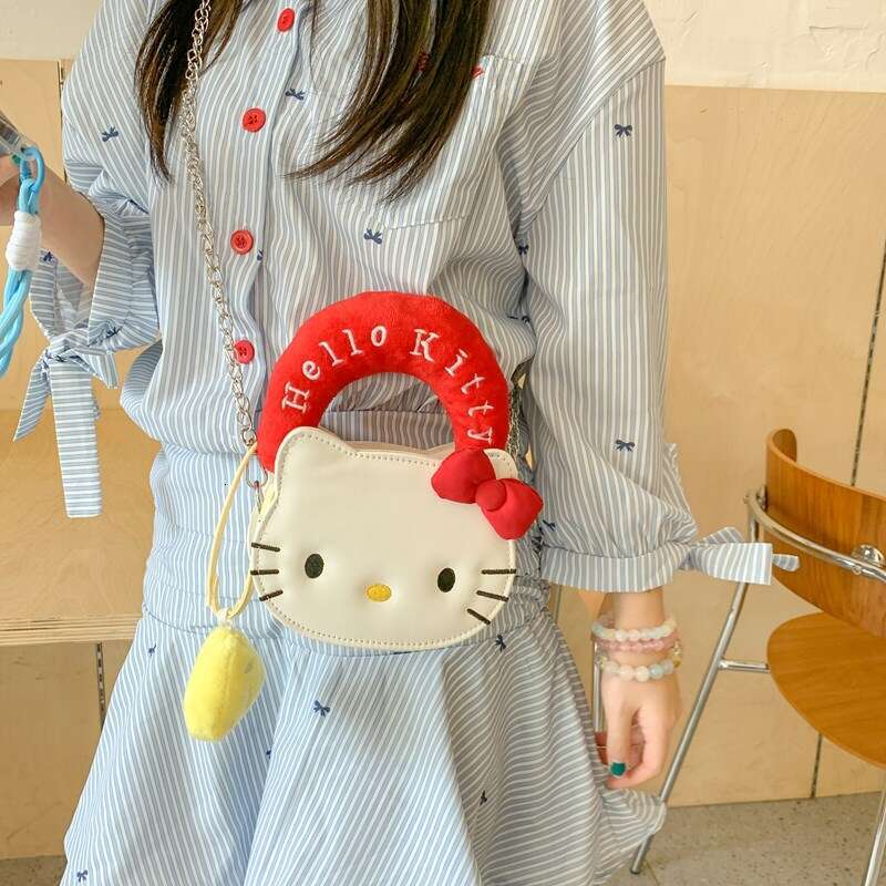 Summer Cute Coin Mini Chain Shoulder 2025 New Style Personality Cartoon Kitten Girl Crossbody Bag