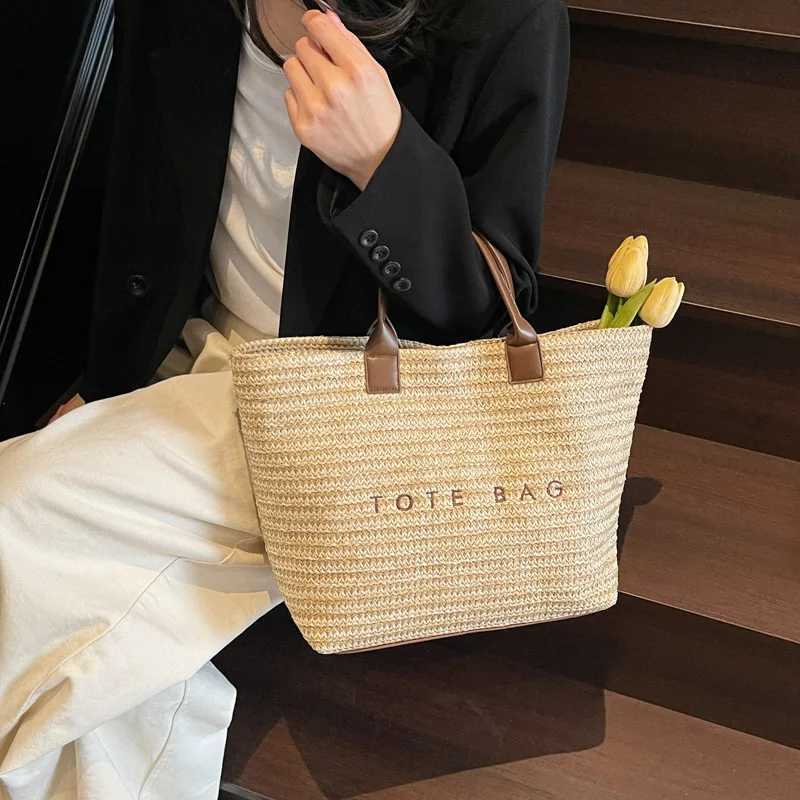 Str Beach Fashion Woven Bag Handbag for Women Travel Vacation Y250605