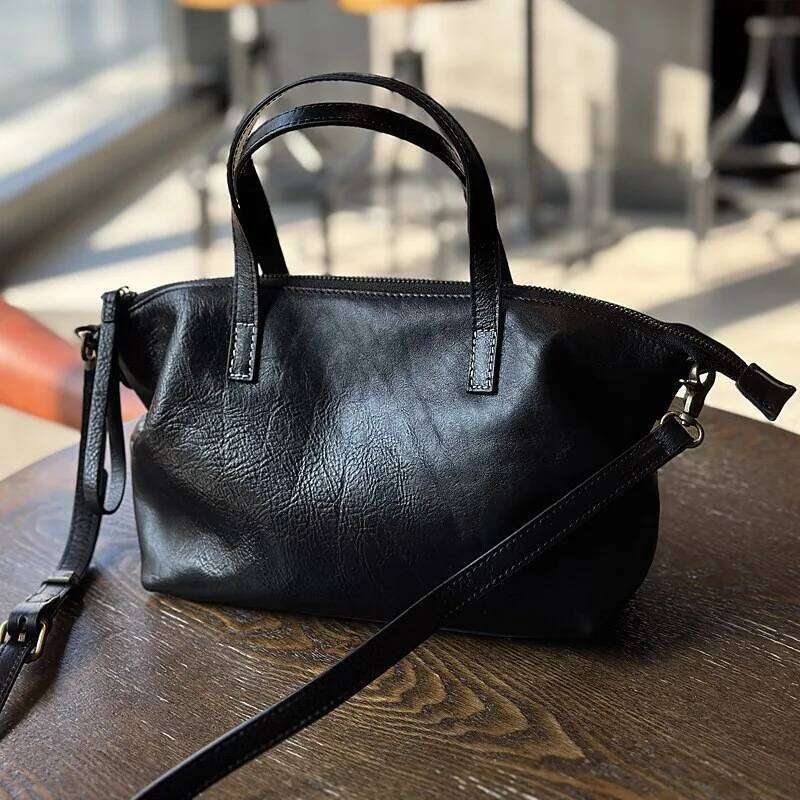 Johnature Casual Versatile Women Handbag Genuine Leather 2025 New Simple Solid Color Natural Soft Cowhide Shoulder Bags 2025/06/05