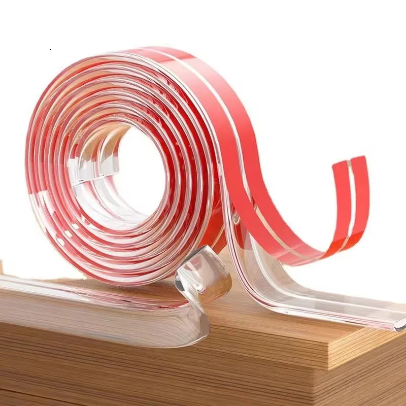 1/2/3M Table Edge Guard Furniture Corner Protector Strip Self Adhesive Transparent Kids Collision Proof Soft Bumper Baby Safety 250530