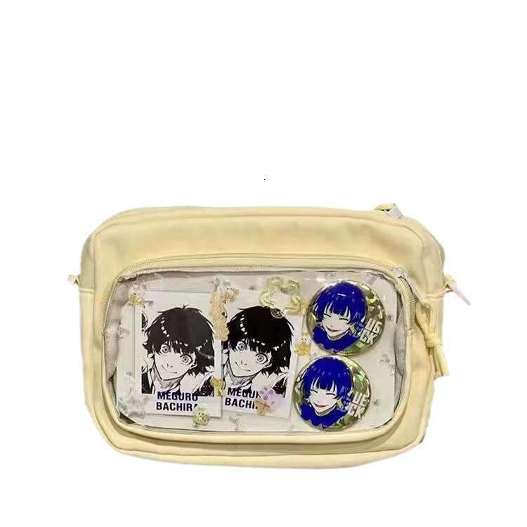 Cute Versatile Handbag Anime JK Transparent Shoulder Crossbody Bag Badge Girl