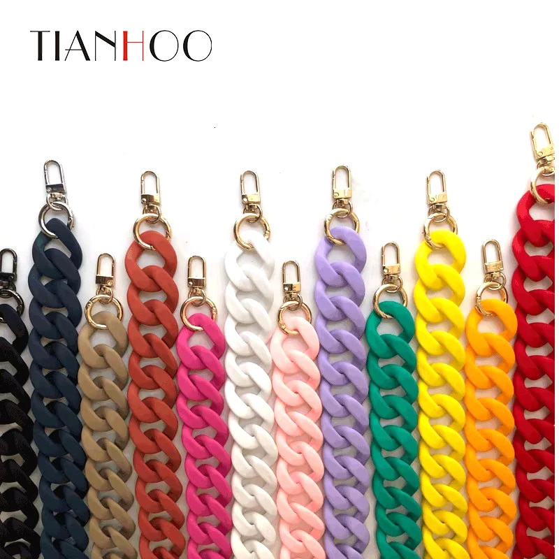 Chain Acrylic Bag Womens Replacement Shoulder Strap Accessories Wide Black White Color 250528