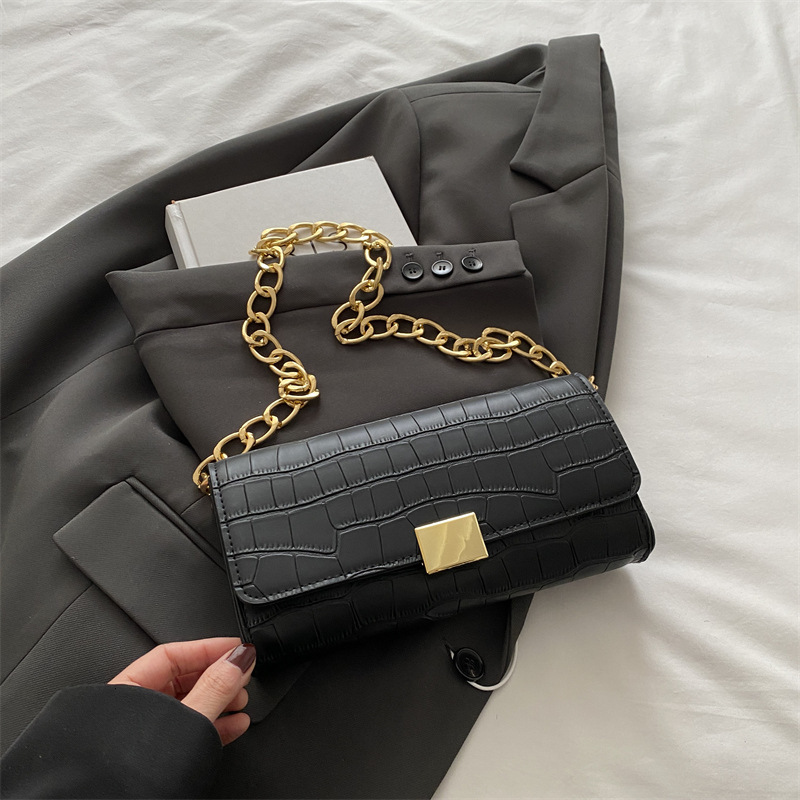 designer Trendy Elegant Fashion Casual Baguette Bag 2025 Spring Simple New Textured Niche Women's Shoulder Bag