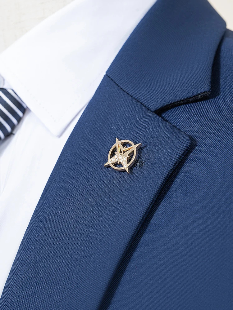 ST Cassy High Quality Mens Suit Slim Fit Solid Color Suit Formal Business Office Single Breasted Coat Pants 2 Pieces Set 250530