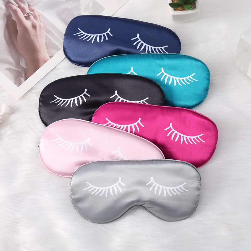 Printed eyelashes to relieve fatigue during lunch break, travel, at home or while sleeping - eye protection mask