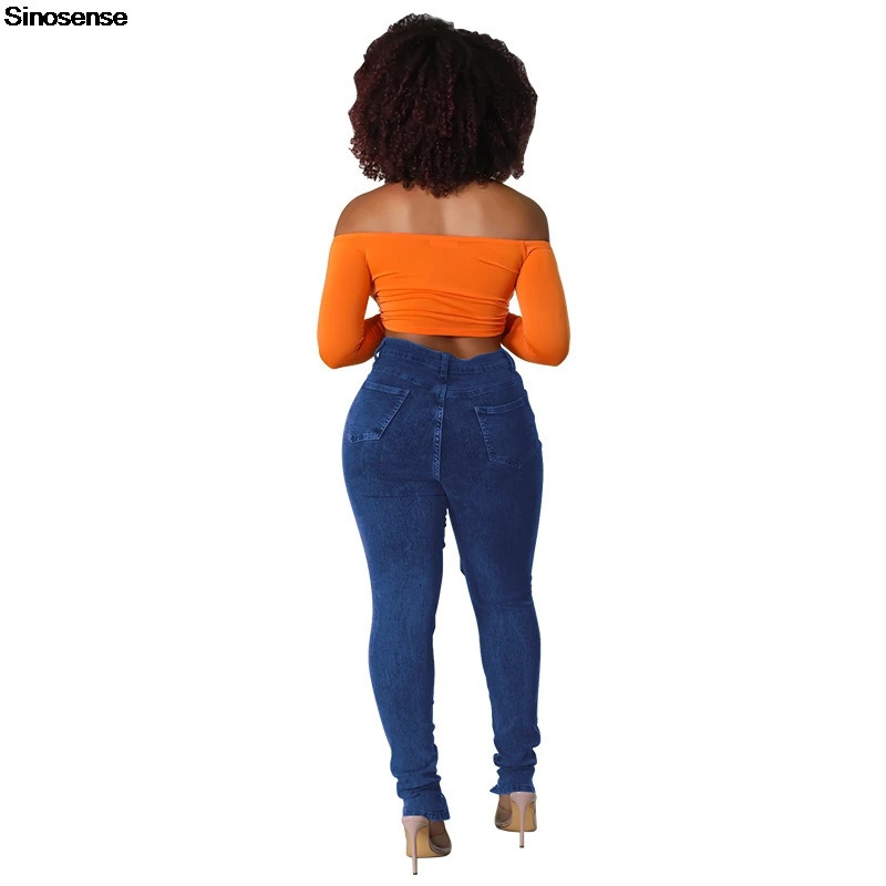 Womens Lace Up Skinny Jeans Stretch Distressed Destroyed Denim Pants Sexy Daily Date Street Going Out Night Club Party Jeans 250604