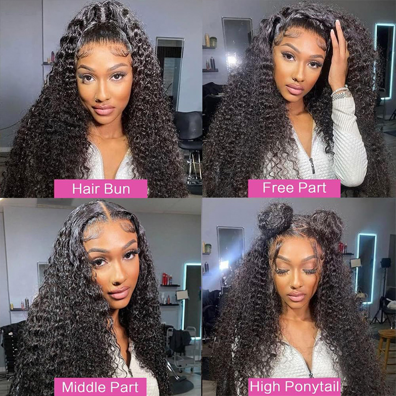 natural black curved hairstyle 13 x 6 hd lace wig w prebleached top knot for easy styling