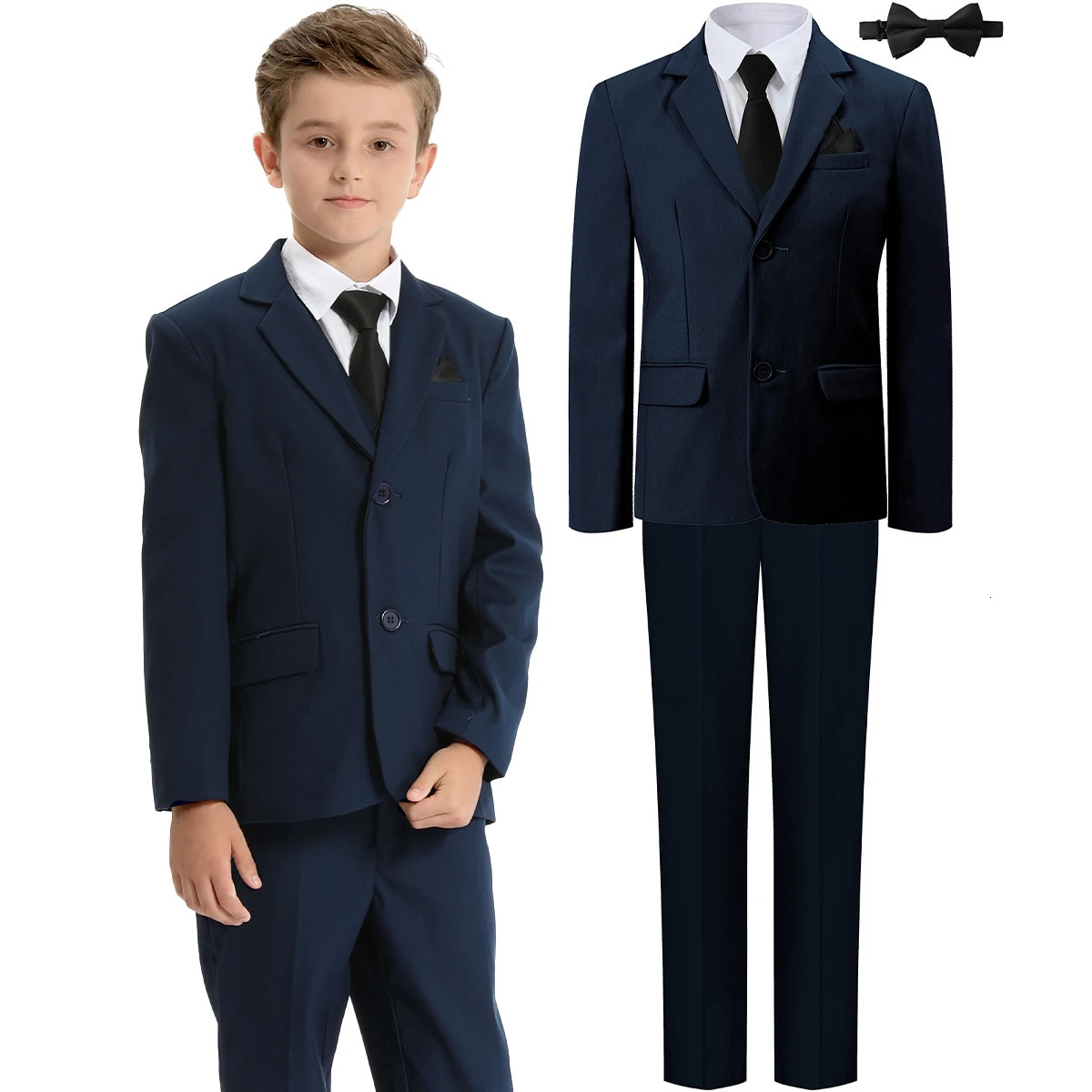 Boys Suit for Kids Wedding Easter Birthday Formal Outfit Set Children Gentleman Blazer Teenager School Performance Piano Tuxedo 250530