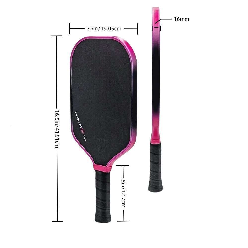 Magnus 3S Competition-Grade Pink Pickleball Racket Gen3 Toray T700 Carbon Fiber Hot-Pressure Process 16mm New Inner Portable