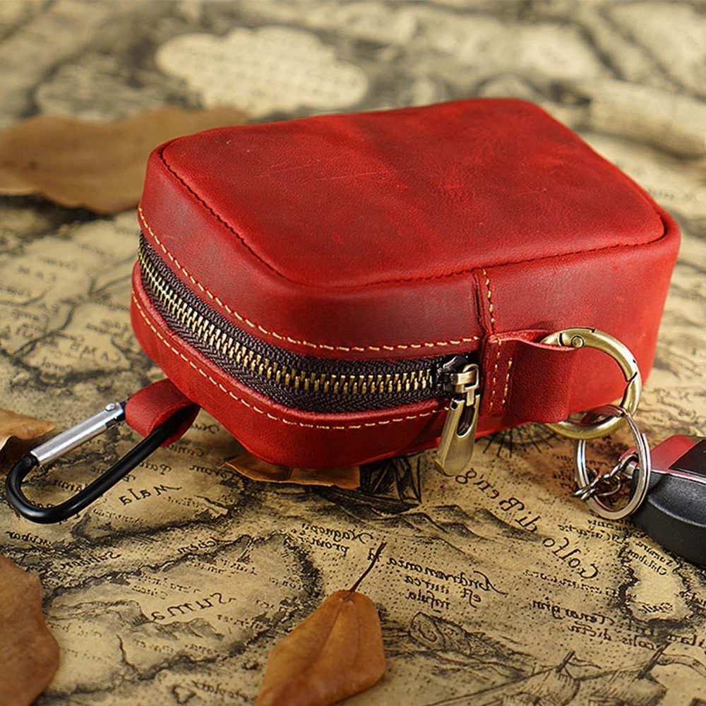 Leather Wallet Card Holder Belt Pouch Running and Outdoor Leisure Bag 250605