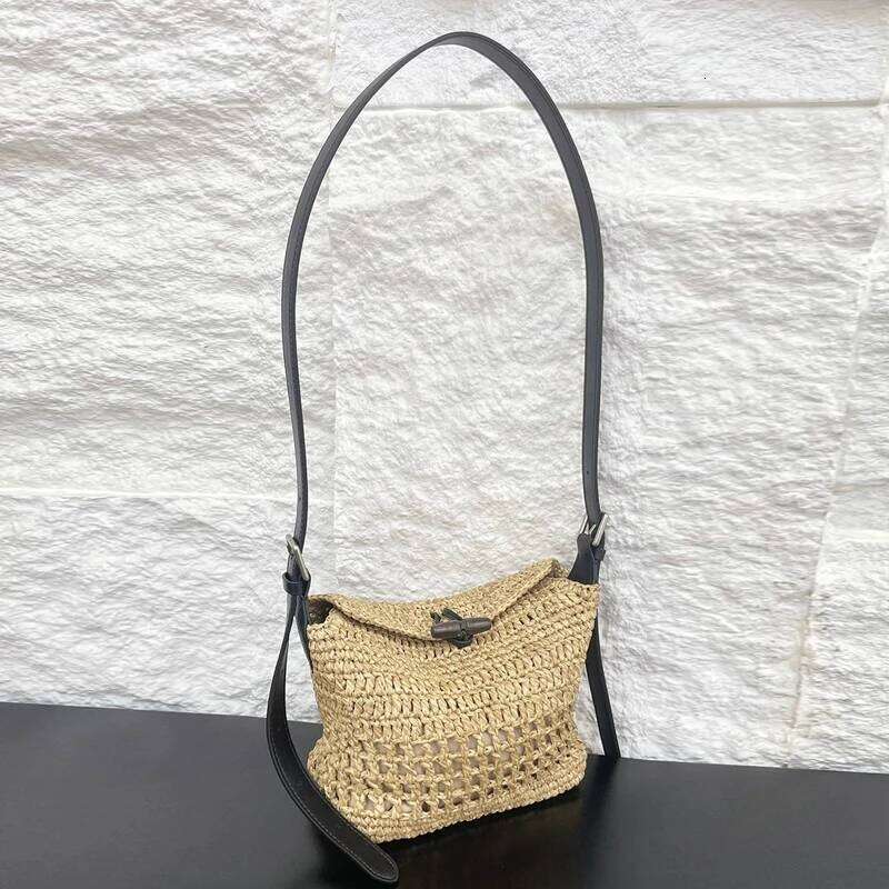 Bohemian Beach Straw Woven Bags For Women Designer Handbags Purses 2025 New In Hollow With Inner Pocket Underarm Shoulder