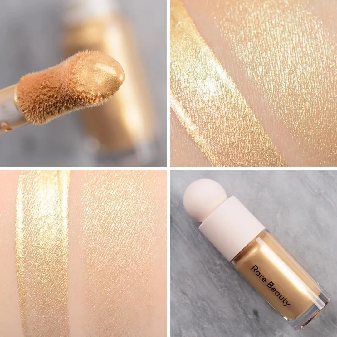 Rare Beauty Highlighters Liquid High-Gloss Selena 4 Colors Honey Face Brightening Liquid 15ml Enchant ENLIGHTEN Outshine Transend Honey Pearlescent Na