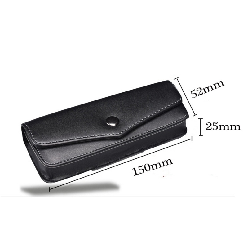 Upscale Belt Wearable PU Glasses Case Men Portable Leather Reading Storage Box Phone Bags and Tool Carrying Cases y250519