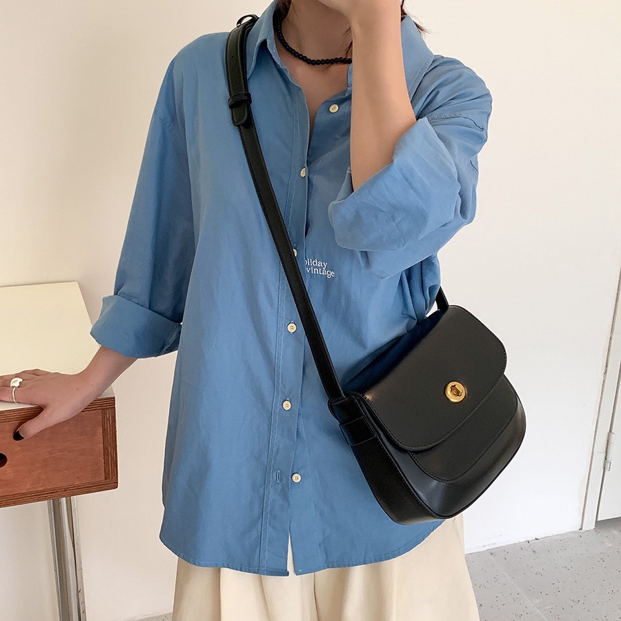 Chic Niche Ladies' PU Lock Closure Backpack Style Handbag for Casual Outings & Daily Use