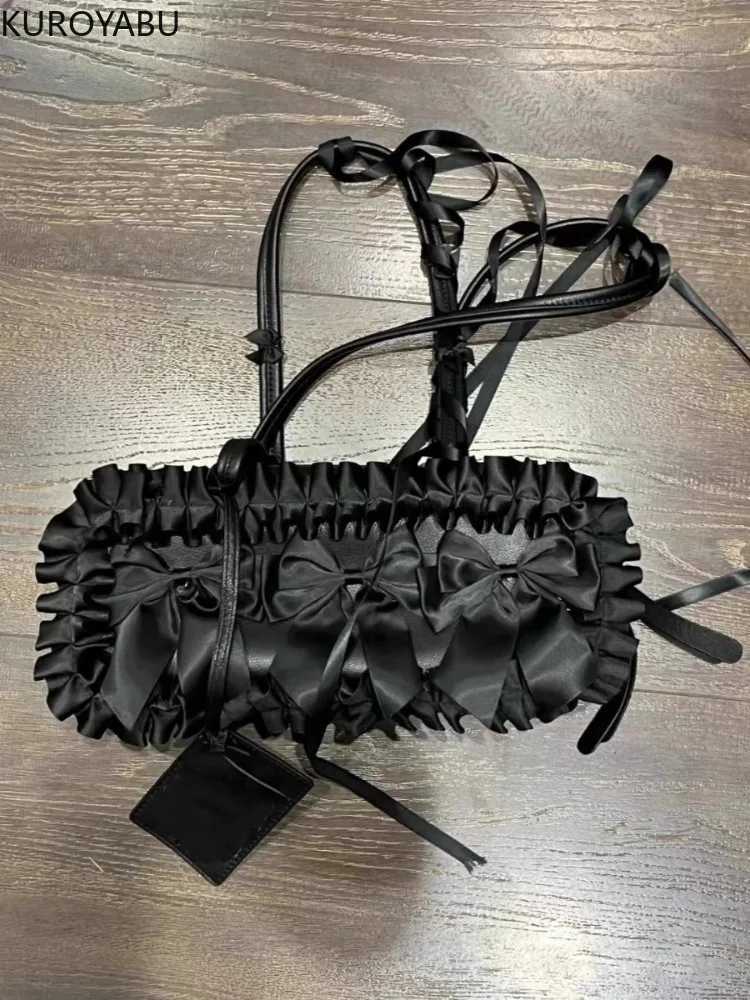 Cute Bow Design Underarm Bags for Women 2025 New Arrive Y2K Korean Style Handbags and Purses Pu Leather Sweet Shoulder Bag XJ250605