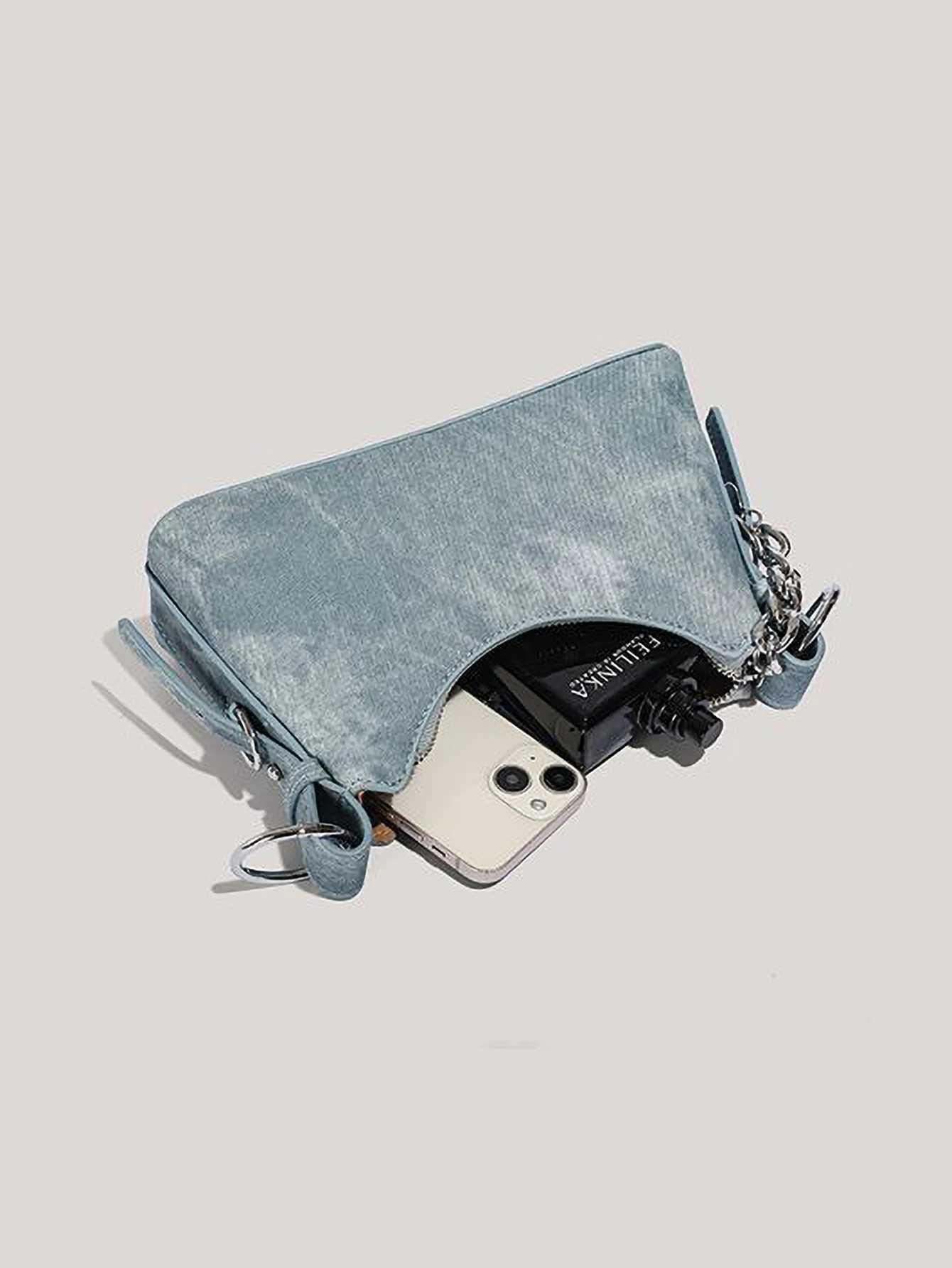 Cowboy Patterned Chain Armpit Bag Reliable and Versatile Single Shoulder Armpit Bag XJ250605