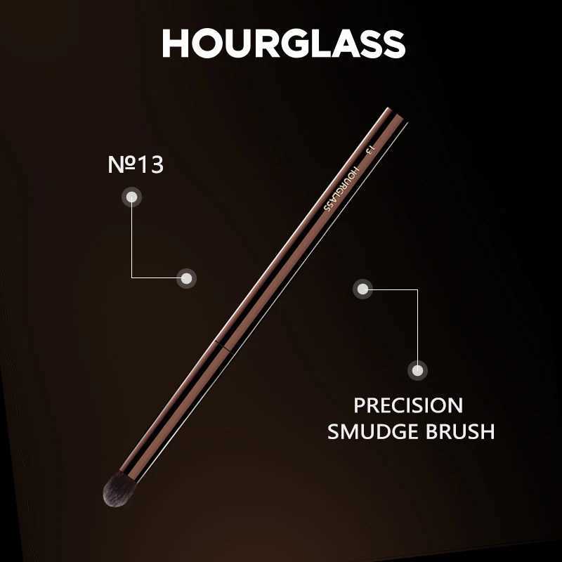 Hourglass Makeup Brush- No.13 Precision Smudge Brush Soft and Skin-friendly Fiber Hair Fashion Design Single Eye Brush W250605