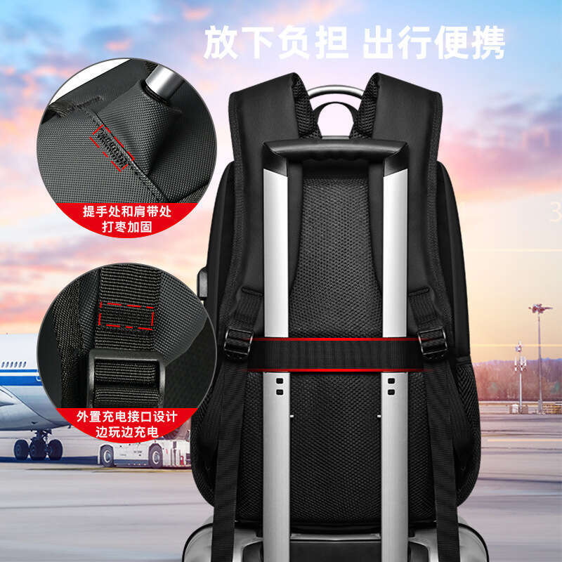 Men's Large Capacity Business Laptop Commuter Backpack, Water-Resistant Simple High School and College Student Backpack