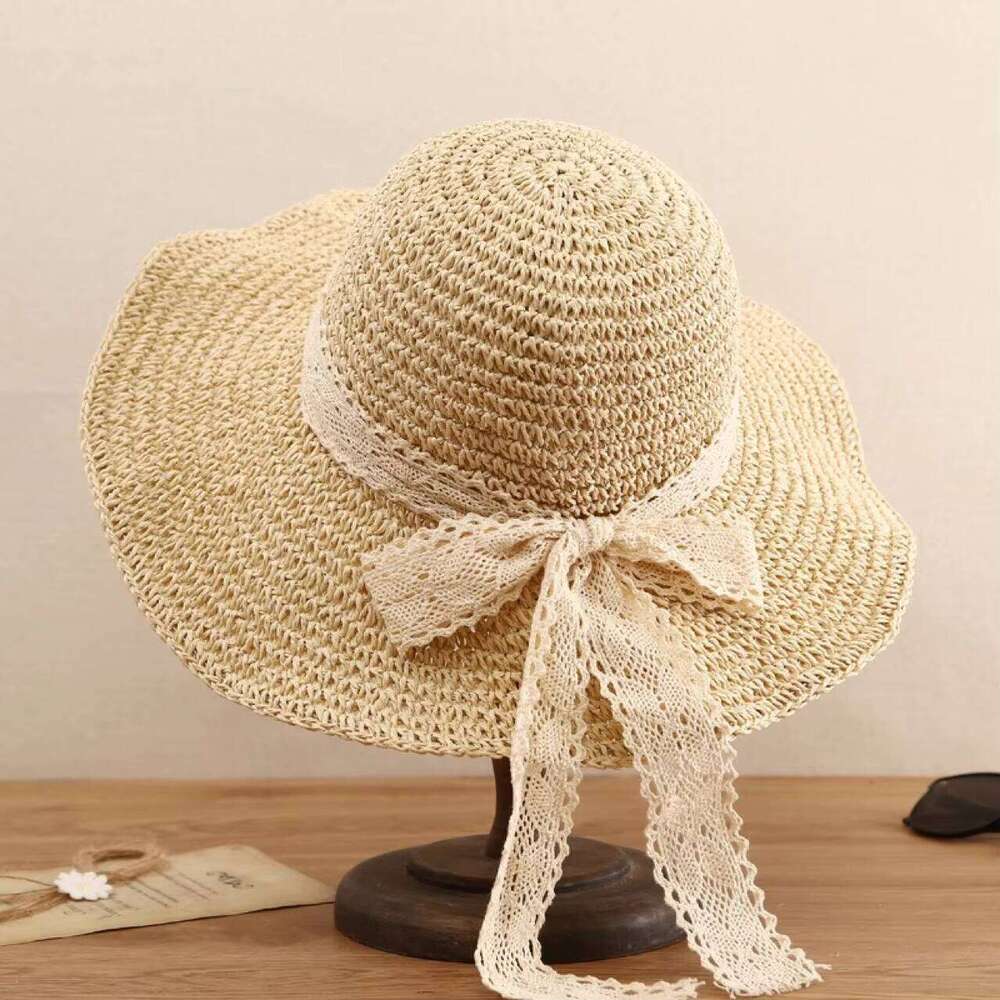 Wholesale Summer Women Wide Brim Sun Protection Promotional Unisex Beach Straw Hats