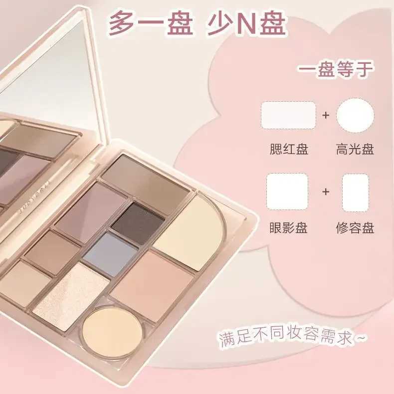 Judydoll 0 Color Eyeshadow Multipurpose Palette Blush Highlight Contour All-in-One Matte Pearlescent Eye Glitter Makeup W250605