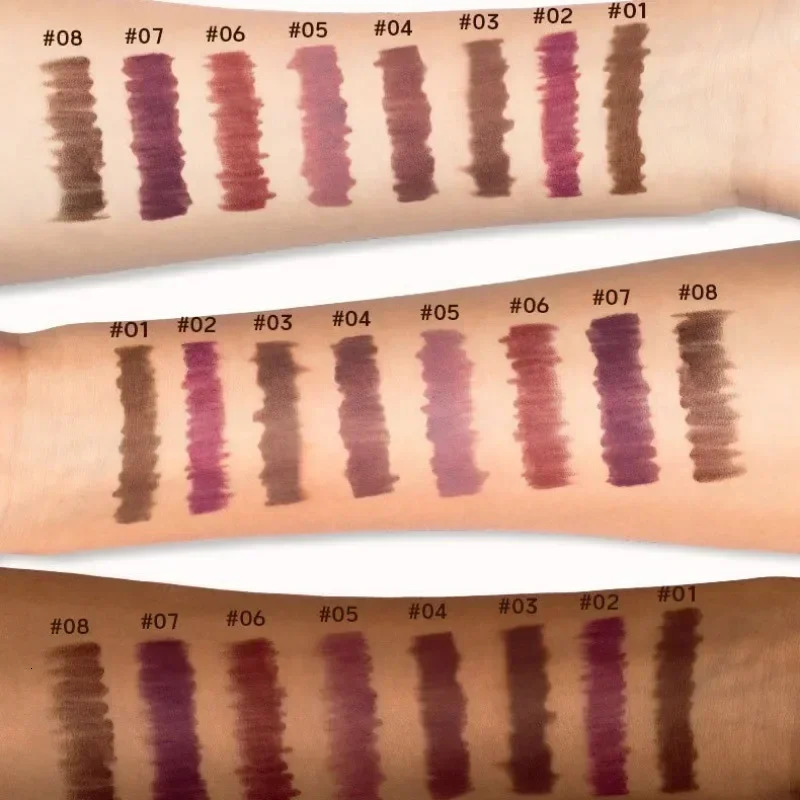 Matte 8-colors Lip Liner Pencil Lip Contour Lipstick Pen Nude Brown Lipstick Pencil Natural Lasting Waterproof Lipliner Makeup 250605