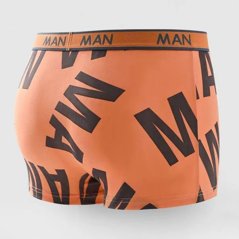 4pcs Boxer Shorts Mens Ice Silk Underwear Male Underpants Breathable Sexy Thin Panties U Convex Lingerie Wholesale Lots L-6XL 250605