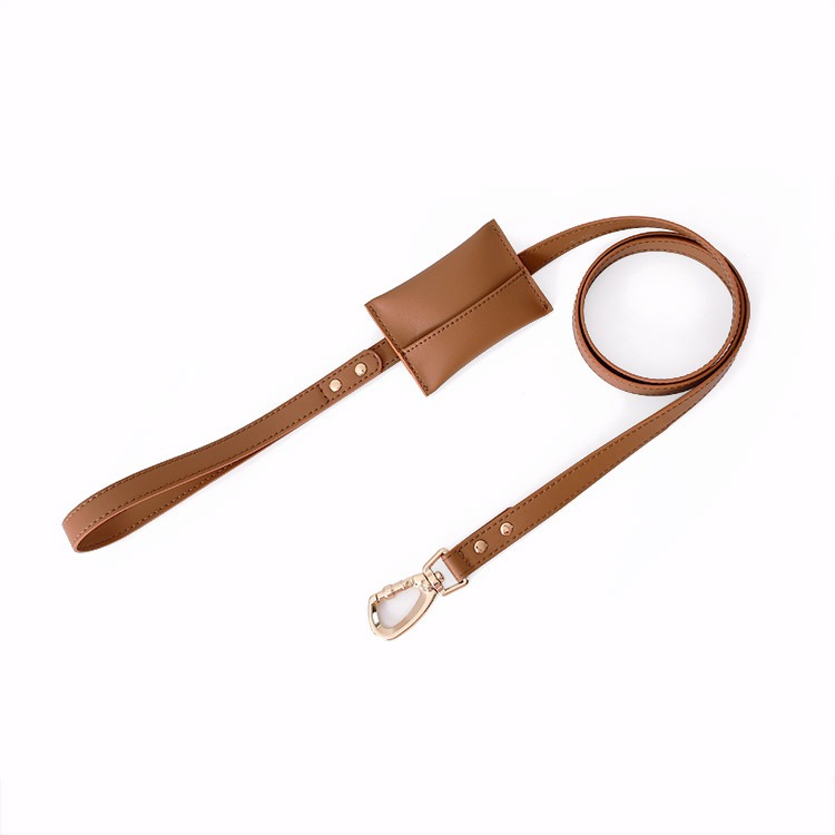 Adjustable Soft Leather Pet Harness and Leash Set for Small to Medium Dogs, Waterproof & Anti-shedding Design