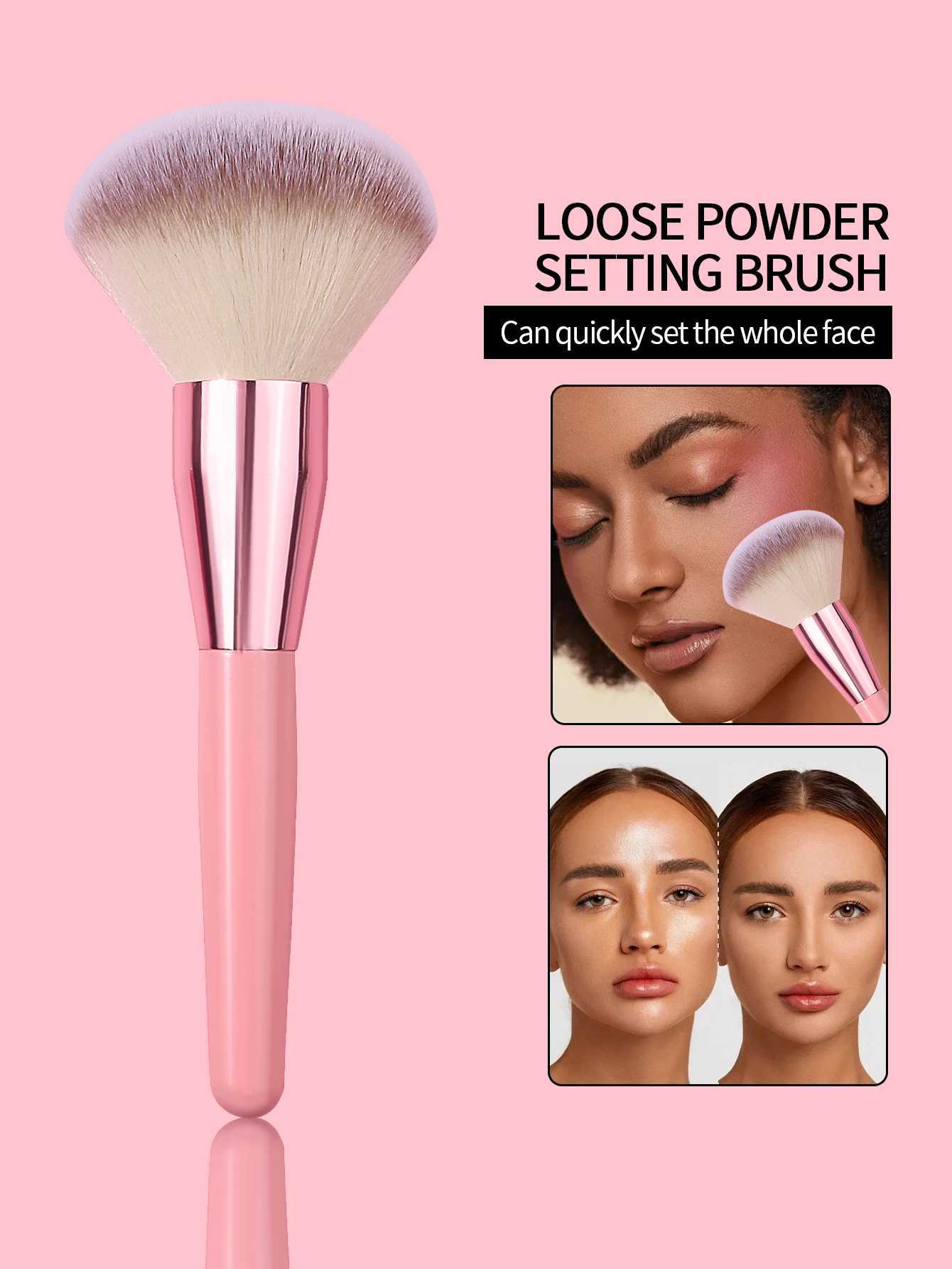 1Pcs Big Size Makeup Brushes Foundation Powder Face B Brush Soft Face Brush Large Cosmetics Soft Foundation Makeup Tools W250605