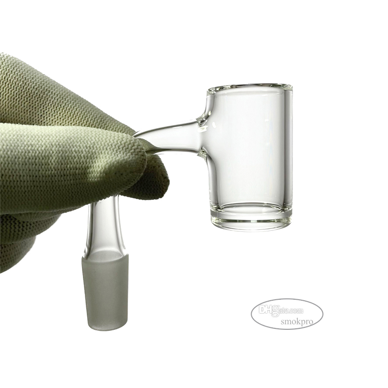 25mm Full Weld XL Bucket Quartz Banger Attachment W/ 4mm Thick Bottom 10mm 14mm Male Frosted Joint Beveled Edge For Water Bubbler Bong Rigs