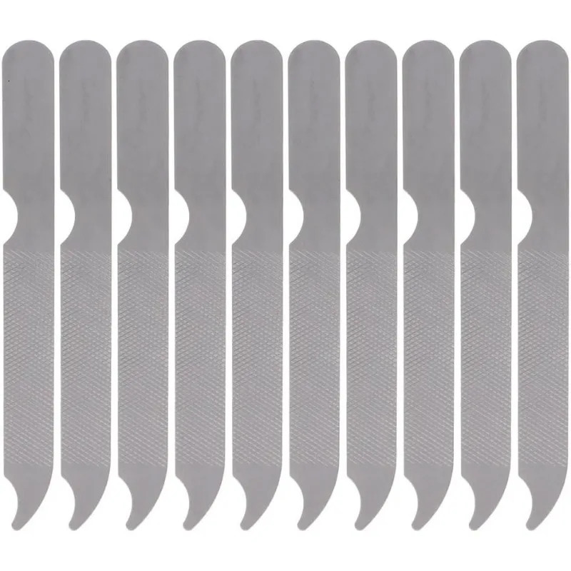 Stainless steel metal nail file a foot trimming tool for cushioned nail and toenail art salons and home nail files 250605