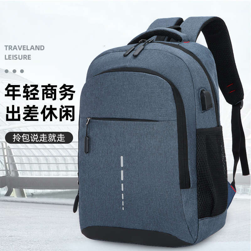 Men's High-End Business Commuter Laptop Korean Style Oxford Cloth Reflective Strip Large Capacity Backpack
