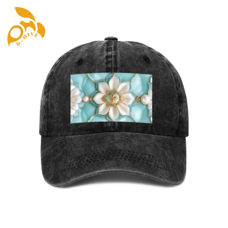 Free shipping Design Customized Baseball cap denim black cool Male Female Outdoor Wide Brim Hats