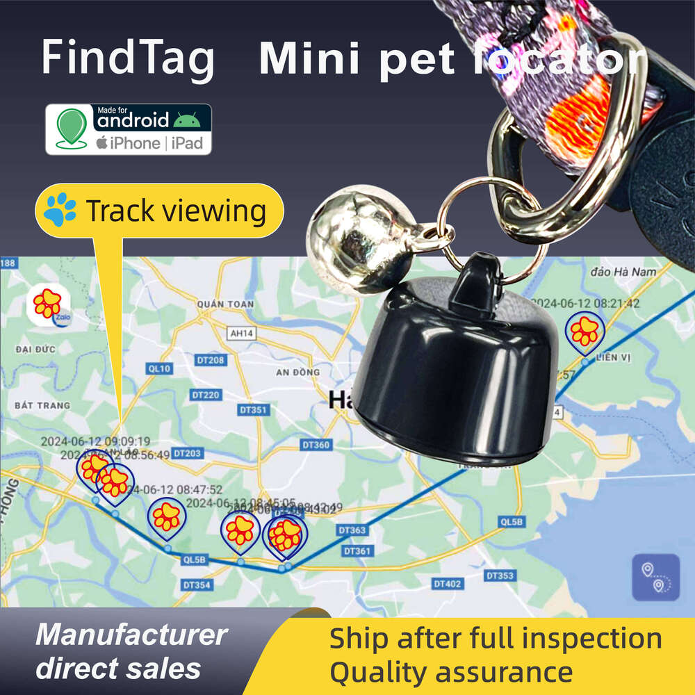 Super Mini Pet Tracker System / Pound Positioning IP67 Portable Device, Convenient IOS Android Anti-Lost Shared Computer View