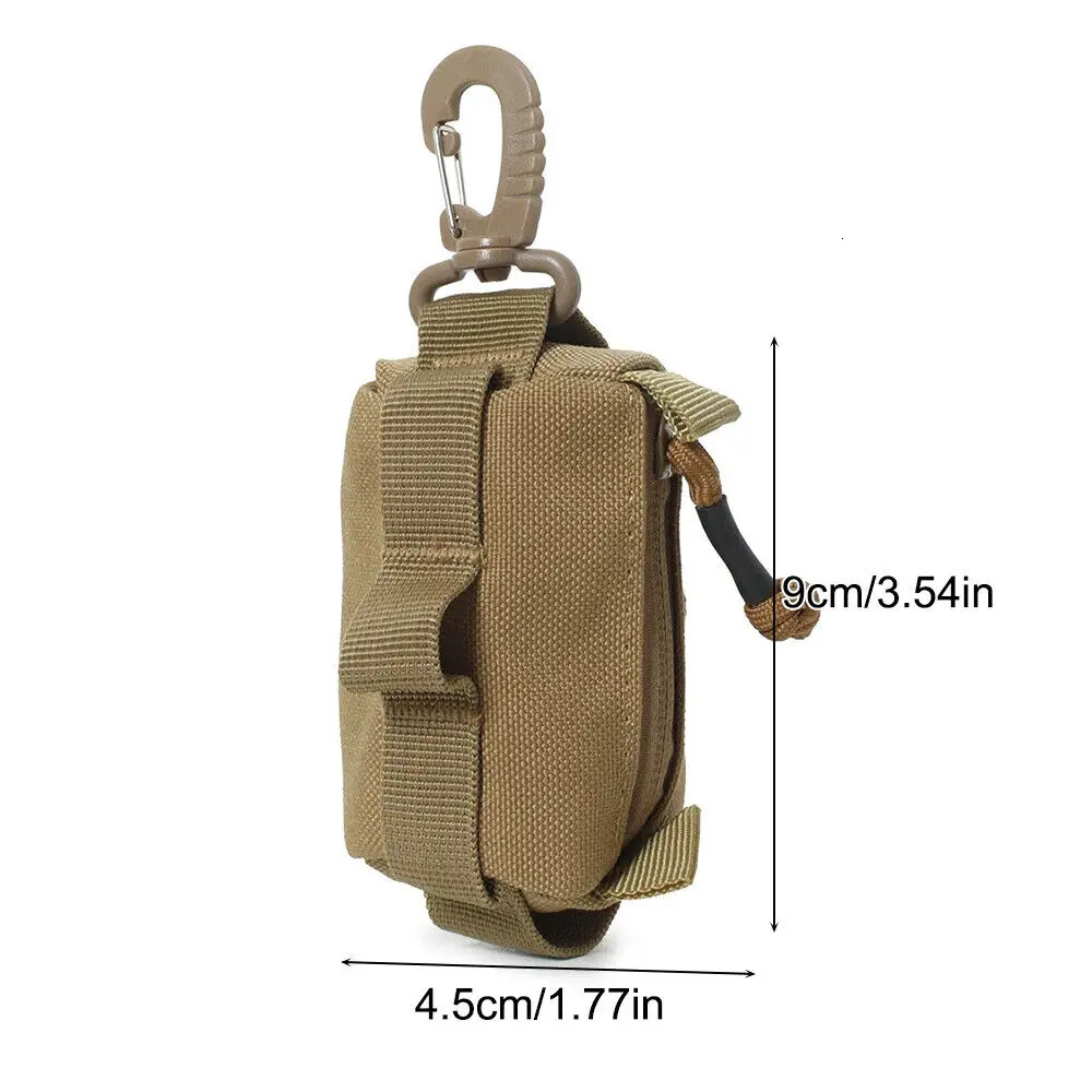 Portable Tactical EDC Kit Change Key Card Bag Coin Purses Molle Pouch Military Wallet Small Organizer Outdoor Hiking 250605