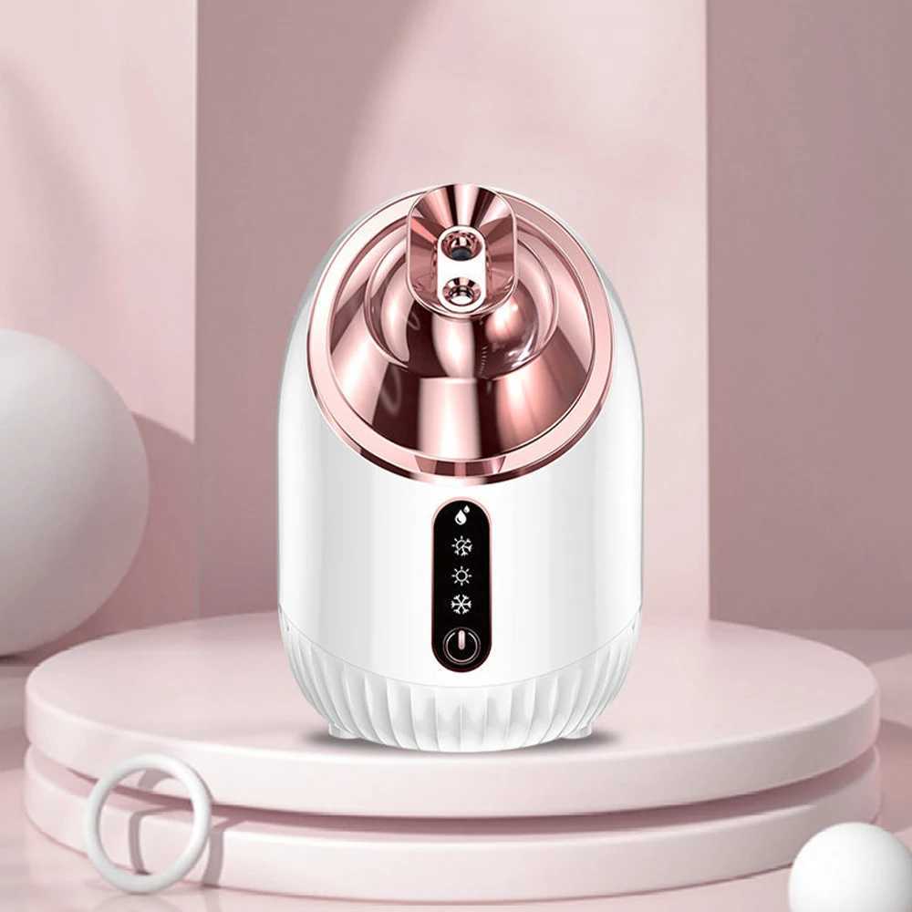 Face Steamer Nano Mist Sprayer SPA Facial Steamer Cold Hot Nebulizer Facial Sauna Humidifier For Pores Cleansing Moisturizing XJ250607
