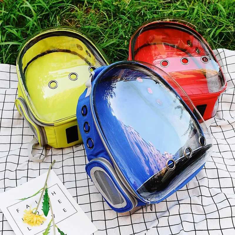 Airline-Approved Clear Cat Backpack Carrier - 360 Panoramic View Lightweight Breathable for Travel Hiking Pets T250605