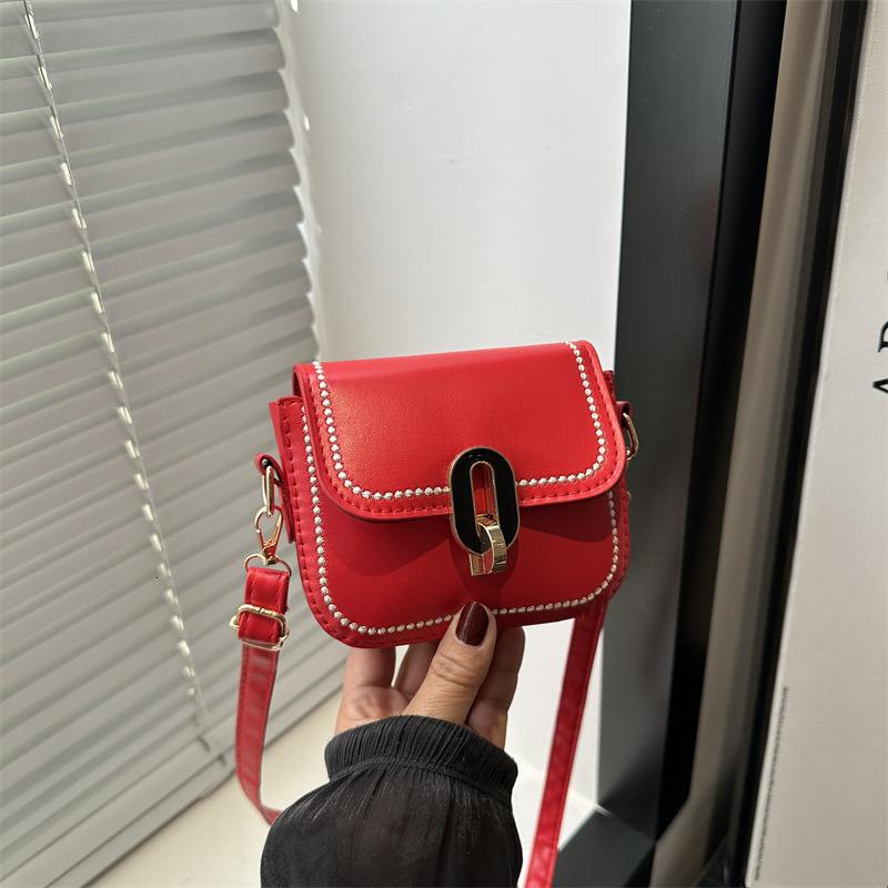 designer Niche Design Small Square Bag Simple Casual Fashion Bag for Women 2025 New Retro Personality Trendy Crossbody Bag
