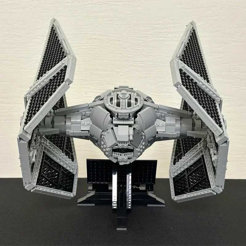 1931pcs Spaceship Tied Interceptord Building Blocks Spacecraft Fighters Model 75382 DIY Assembly Bricks Toys Kids Gift W250605