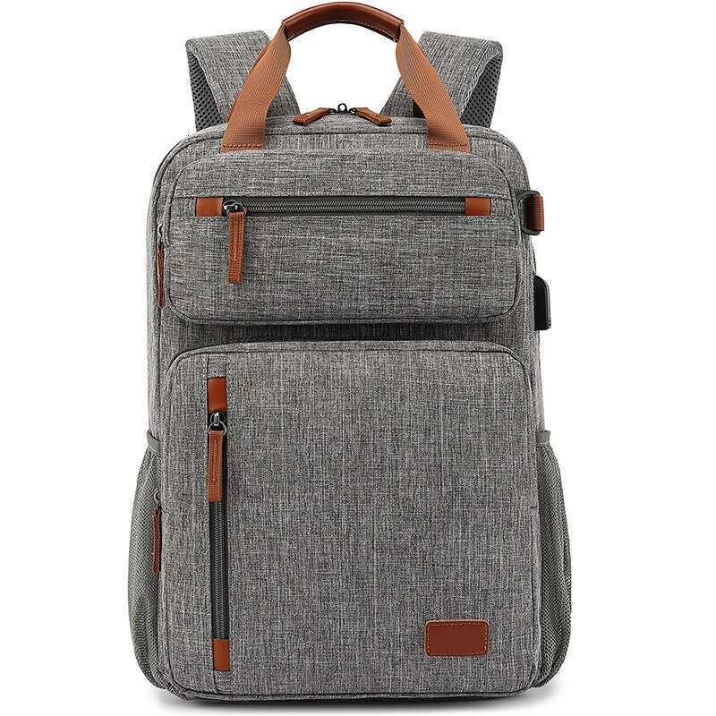Business High-End Large Capacity Laptop Bag 15.6inch Shockproof with Airbag Expandable Travel Backpack for Men
