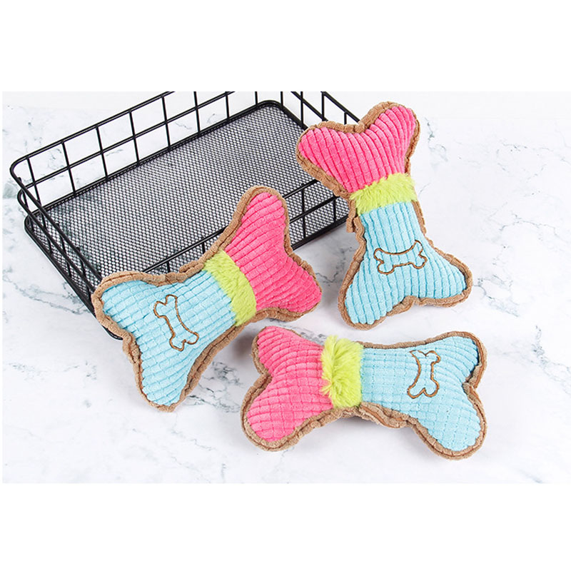 Dog Squeaky Toys Plush Dogs Chew Toy for Small Breed Chewer Squeak Puppy Teething Chewing Aggressive Interactive