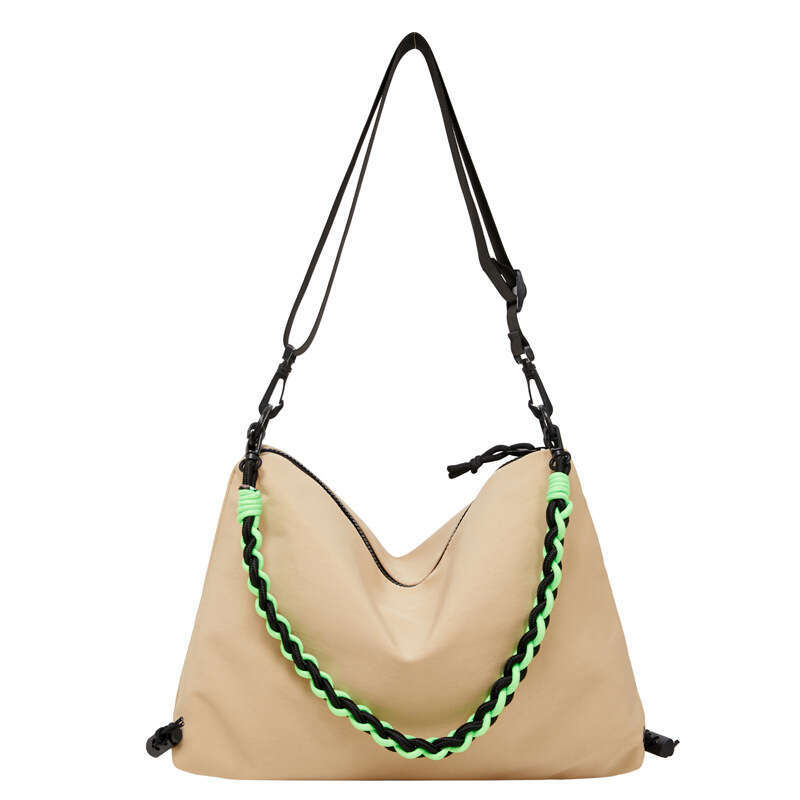 Dopamine Hot Girl Nylon Large Capacity Women Sweet Cool College Class Book Shoulder Crossbody Bag for Girls