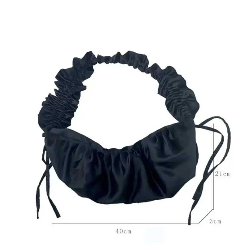 Silk Satin Oxford Handbag New Big Soft Shoulder Side Bag Fold Underarm Bag for Women XJ250605