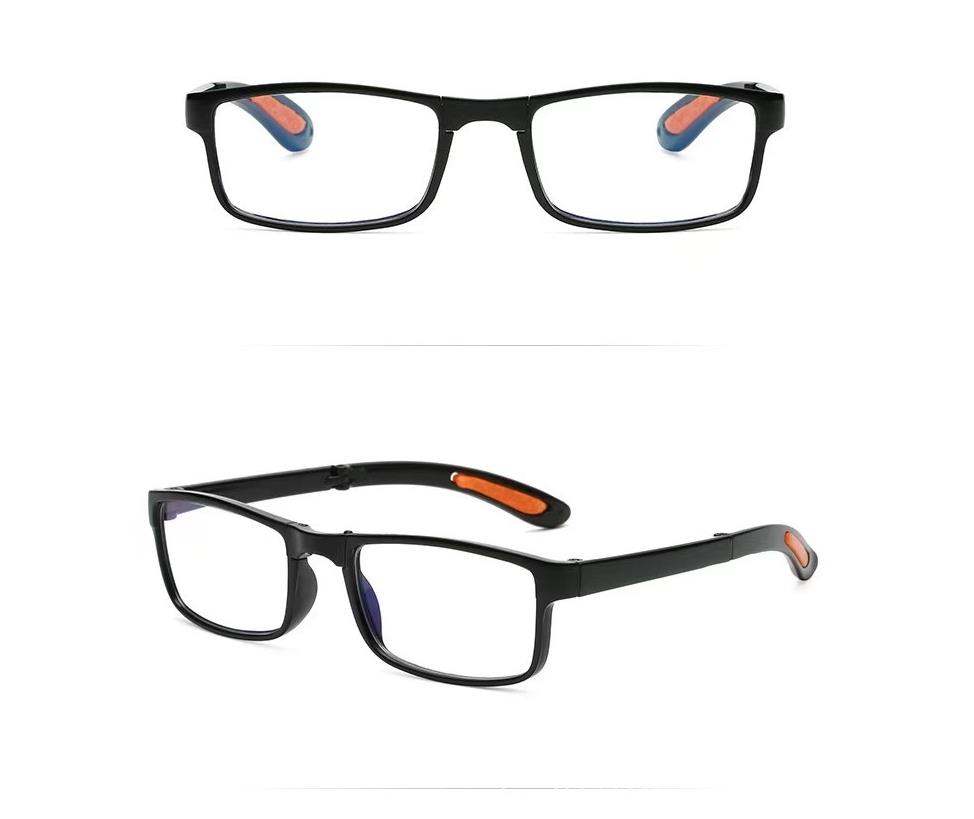 Reading Glasses New TR90 Ultra-Light Blue Light Blocking Reading Glasses Anti-Blue Light Frameless Smart Focus Crystal Appearance With Case