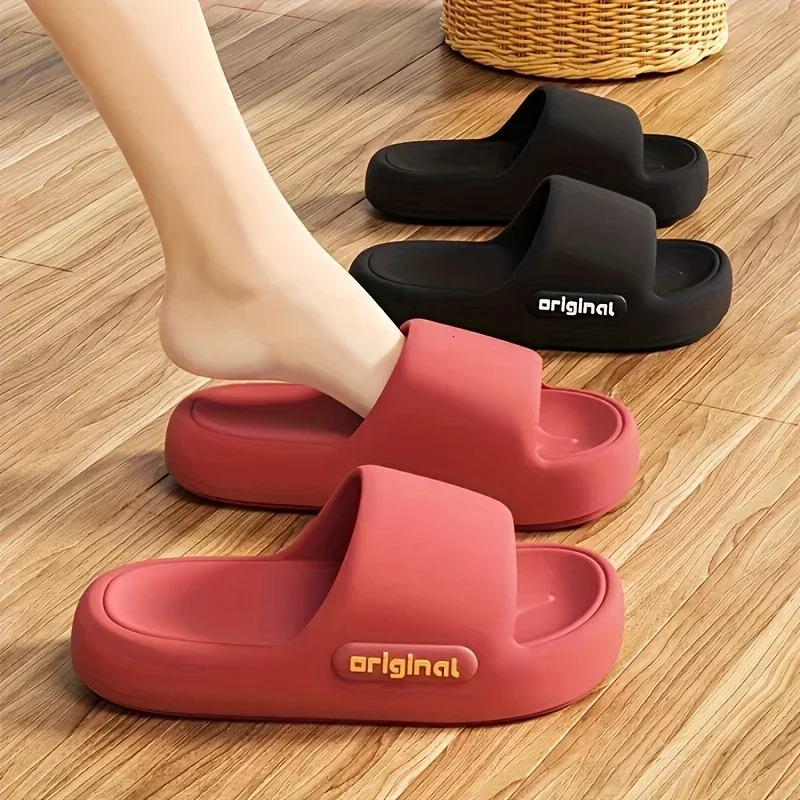 Womens Soft Slippers Thick-Soled Anti-Slip Indoor Outdoor Home Bathroom Relaxing Comfortable Cushioned Sandalsslippers woman 250605