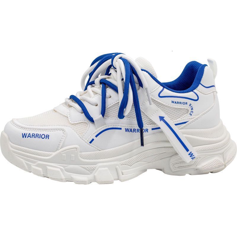 Milk Blue Breathable Dad Sneakers For Women Casual Shoes Summer New Versatile Thick Soled Sports Ins Style Student Casual Shoes Ddmysaturn