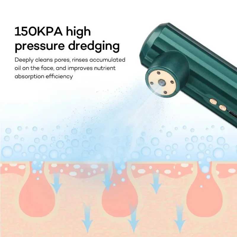 Mini Pressure Nano Spray Face Steamer Red Light Therapy Oxygen Injection Nail Art Tattoo Makeup Nano Mist Sprayer Facial Cleaner XJ250607